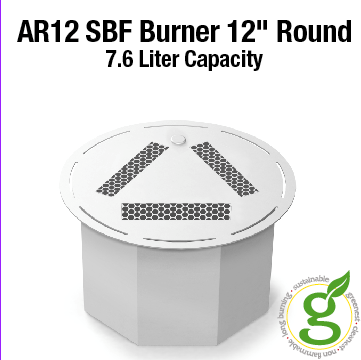 AR12 Super.Bio.Fuel 12.25" Round Burner-7.6Liter